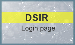 DSIR Login page